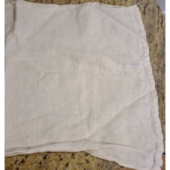 Finished Needlework Red Pink Lupines Embroidered Linen Tea Towel - Picture 5 of 10